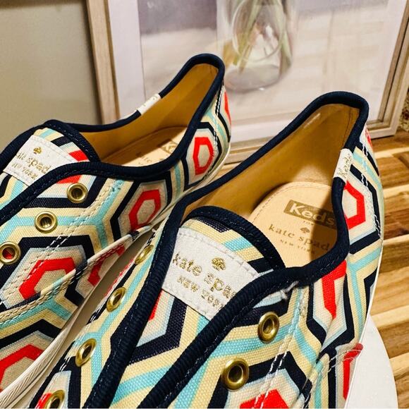 Keds x Kate Spade New York - Champion Laceless Geometric Slip ons, size 9, EUC - Picture 10 of 13